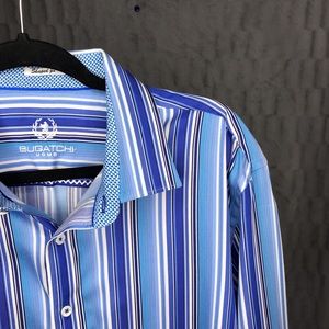 Bugatchi Men’s Flip Cuff Button Down Shirt